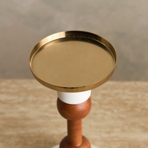 Bougeoir de table élégant Lanterne décorative Pilier Votive Stand Design rustique moderne pour une ambiance de maison confortable - Product Image 5