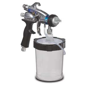 Pistolet à peinture HVLP Gra Co Edge II de qualité supérieure, neuf, 1 L Flexliner # Ensemble de 3 fluides à libération rapide Garantie de 3 ans Buse de 1,2 mm PRÊT À EXPÉDIER - Product Image 4