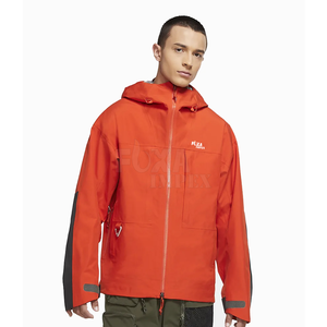 2024 hommes imperméable randonnée veste de pluie personnalisé imprimé coupe-vent extérieur abordable veste zippée - Product Image 1