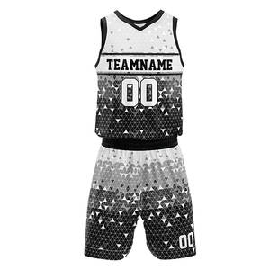 Ensemble de maillots de basket-ball personnalisés avec le nom de votre propre équipe uniformes de basket-ball d'entraînement à impression par sublimation pour hommes - Product Image 2