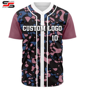 Ropa de softbol de béisbol transpirable de secado rápido Jersey de béisbol con botones para niños para camisetas de béisbol de hombres Unisex - Product Image 4