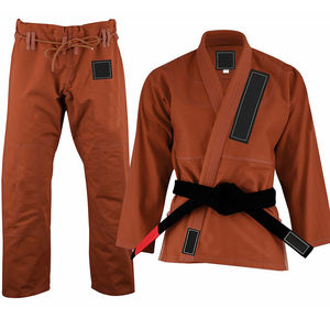 Karate Gi Outfit para adultos Stretch Jiu Jitsu Kimono uniformes fácil ajuste transpirable sensación ligera de secado rápido 100% cinturón de algodón - Product Image 4