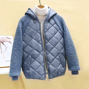 Chaqueta Acolchada con Capucha para Mujer, con Cremallera, de Algodón Grueso, Nueva Colección 2025, Manga Larga, Color Sólido, Informal, para Invierno - Product Image 3