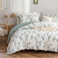 Ensemble de literie en coton doux imprimé, conçu pour un sommeil confortable avec des motifs attrayants et un tissu respirant