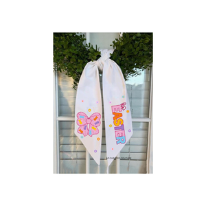 Guirlande de Pâques rose unie de haute qualité avec lapin, décoration colorée et joyeuse pour la fête, ornée de perles - Product Image 4