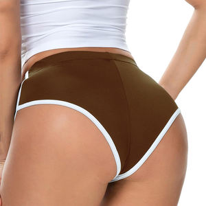 Conception personnalisée dames Booty Shorts Sexy taille moyenne couleur marron tenue décontracté Spandex polyester Mini Booty Shorts pour les femmes - Product Image 6