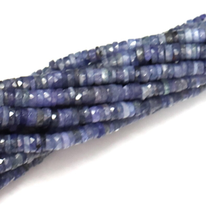 Perles Heishi en Tanzanite Facettée : 4-8mm, pour la création de bijoux en pierres précieuses - Product Image 4