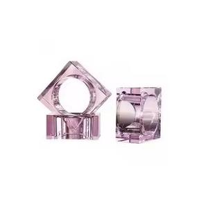 Anneau de serviette en acrylique transparent de qualité supérieure pour la décoration de table et les repas - Product Image 1