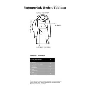 Imperméable ample en tissu tissé vert - Product Image 6