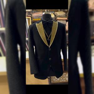 สูทแต่งงาน3ชิ้นสำหรับผู้ชายชุดสูทธุรกิจเข้ารูป3ชิ้นแฟชั่น - Product Image 1