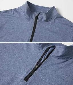 Vente en gros sweats à demi-fermeture éclair avec impression personnalisée chemise pour hommes 1/4 pull à quart de fermeture éclair avec col montant - Product Image 4