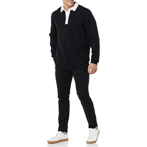 Sweat-shirt personnalisé de marque, maillot de rugby, chemise à col en sergé, manches longues ou courtes, homme, femme, jeune fille, sublimation - Product Image 4