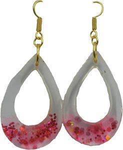 ต่างหูเรซิ่นทำมือสำหรับผู้หญิง ต่างหูเรซิ่นดีไซน์เนอร์สำหรับงานปาร์ตี้ ต่างหูเรซิ่นสไตล์ทันสมัย เครื่องประดับแฟชั่นน้ำหนักเบา - Product Image 3