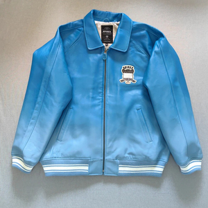 Veste en cuir rouge Avirex Blouson aviateur en cuir de vachette véritable pour homme Édition limitée Style vintage Fermeture à glissière épaisse pour l'hiver - Product Image 4