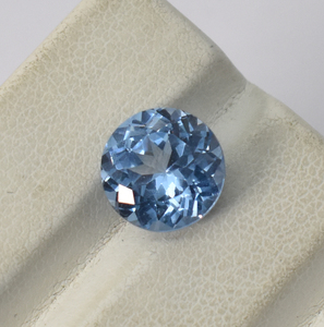 Lab Blue Spinal Round Brilliant Cut 7 mm a 16 mm Piedra preciosa suelta calibrada para joyería de corte de diamante para la fabricación de collares - Product Image 5