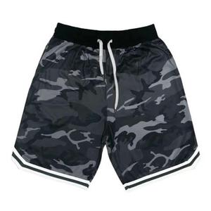 Shorts de sport pour hommes en gros, taille mi-haute, respirants, avec logo personnalisé, motif uni, en toile, pour l'extérieur, à prix abordable - Product Image 5