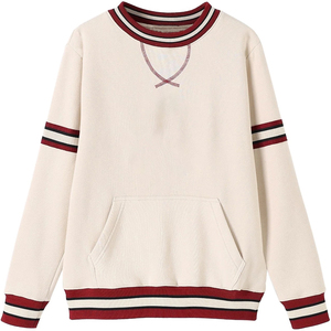 เสื้อสเวตเตอร์โอเวอร์ไซส์ใส่ได้ทั้งชายและหญิงผ้าคอตตอนโอเวอร์ไซส์เสื้อกันหนาวใส่ได้ทุกเพศสำหรับฤดูหนาวออกแบบโลโก้ได้ตามต้องการ - Product Image 1