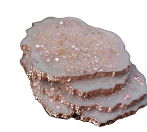 Juego de Posavasos de Resina Epoxi Clásicos con Diseño Cuadrado Decorativo con Efecto Océano Modelo Ángel, Escultura Artesanal Hecha a Mano para el Hogar - Product Image 4