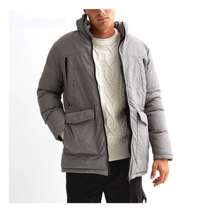 Parka d'hiver grande taille, nouveau design, style tendance, parka personnalisée pour homme - Product Image 3