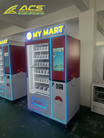 Distributeur automatique de boissons et de snacks ACS avec écran tactile, armoire de sélection commerciale, capacité de 300 à 600 pièces, télécommande
