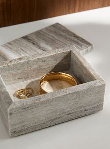 กล่องเก็บของหินอ่อนทำมือ ขนาดและสีปรับแต่งได้ สำหรับเก็บเครื่องประดับและนาฬิกา ช่วยรักษาความสะอาดและเป็นระเบียบ - Product Image 2