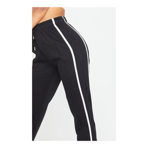 Joggers con estampado de rayas para mujer, ropa de deporte de secado rápido, color blanco liso, de calidad profesional, con Logo impreso, gran oferta - Product Image 3