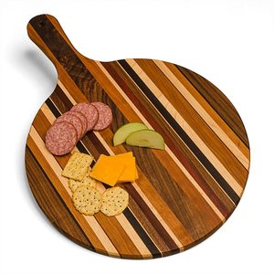 Bandeja Ovalada de Madera con Borde Elevado – Plato Elíptico Natural para Café, Aperitivos y Decoración de Encimeras de Cocina - Product Image 3