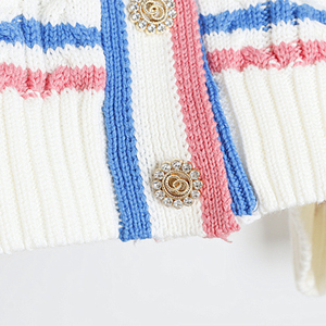 Suéter suave con colores personalizados y cárdigan de punto bordado para suéter informal de hermandad de mujeres, suéter universitario - Product Image 3