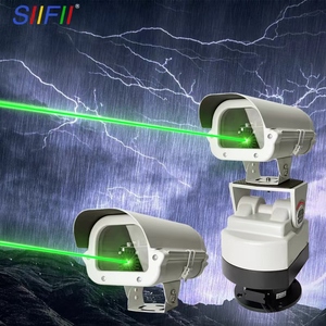 Sanfei - Señalizador Láser Giratorio Impermeable para Carreteras, Equipo de Tráfico Vial con Luz Verde/Azul/Roja - Product Image 1