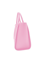Tas Tote PU Pink Dengan Tali Rantai Warna Solid Desain Minimalis Untuk Penggunaan Sehari-hari Semua Musim Tas Tangan Wanita Katun Ramah Lingkungan Untuk Perjalanan