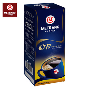 Ocean Blue Box 36-Month Shelf Life Flavorful Medium Roasted Arabica Robusta Blend Sweet Taste Caffeinated Ground <b>Coffee</b> - Product Image 1