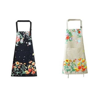 Delantales de cocina promocionales al por mayor, delantal de chef de promoción impreso, delantales de algodón y poliéster impermeables para cocinar - Product Image 4