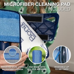 Bona <b>Floor</b> <b>Mop</b> Starter Kit - 1 Spray <b>Mop</b>, 1 Reusable Microfiber Pad, 1 Refillable Multi Surface <b>Floor</b> <b>Cleaner</b> - Product Image 2