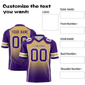 Camiseta de fútbol Premium Camiseta de fútbol personalizable para equipos Kit de fútbol Equipo de fútbol personalizado Camiseta de fútbol americano personalizada - Product Image 6