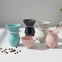 Ensemble de pot et de filtre en porcelaine durable de qualité supérieure multi-usages 3460991SETS-0.35 pour les amateurs de café
