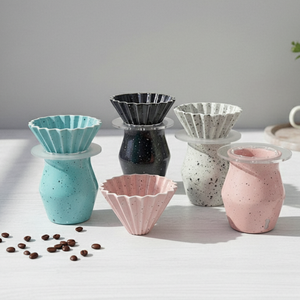 Premium Quality Multi Purpose 3460991SETS-0.35 Durable Porcelain <b>Pot</b> & Dripper <b>Set</b> For Coffee Lovers - Product Image 1