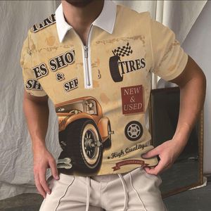Nuevo Polo para hombre Camiseta de manga corta de microfibra Casual Algodón Sólido Anti-encogimiento Diseño de impresión para hombre Polos - Product Image 5