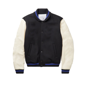 Chaqueta Bomber de manga de cuero de alta calidad para hombres, cortavientos transpirable con cuello levantado, estilo callejero personalizable a la moda - Product Image 1
