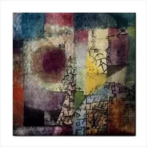 Arte abstracto Paul Klee Azulejo de cerámica Borde de pared Acento Artesanía Azulejo Backsplash - Product Image 1