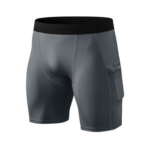 Shorts de fitness à haute élasticité Leggings pour hommes Short de compression personnalisé en spandex à séchage rapide pour hommes - Product Image 4