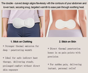 健康 & 医療ホット & コールドパック女性の月経期間 & 男性の腰酸腰痛軽減ウエスト & 脊椎ウォームパッチ - Product Image 3