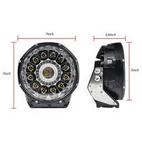 Nouveau projecteur LED de travail pour voiture 50W tout-terrain 4x4 7 pouces blanc DRL projecteur laser étanche P67 en alliage d'aluminium