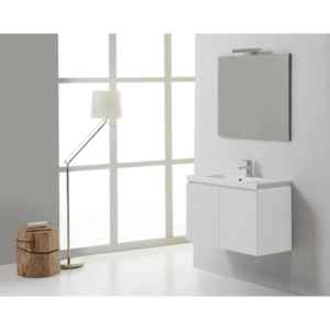 Meuble de salle de bain moderne de 80 cm avec portes blanches Miami Forest, ensembles de salle de bain - Product Image 2