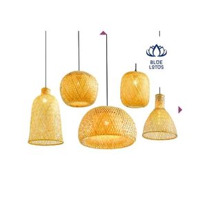 โคมไฟไม้ไผ่ขายดีที่สุด สำหรับตกแต่งภายใน สร้างบรรยากาศอบอุ่นในห้อง ใช้ในร้านกาแฟ ใช้งานได้ทุกวัน ดีไซน์แข็งแรง ทนทาน ผลิตในเวียดนาม - Product Image 1