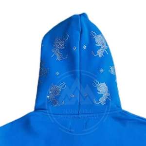 2025 Low Moq Full Face Zipper Sudadera con capucha personalizada Color liso Ropa informal Full Face Zipper Hoodies - Product Image 5