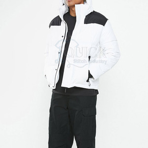 2025 Spring Outdoor Unisex Puffer Jackets Stand Collar Front Logo <b>Waterproof</b> Breathable Eco-Friendly Customizable OEM Service - Product Image 3
