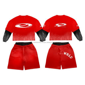 Conjunto Deportivo Ligero Unisex para Verano, Personalizable, con Camiseta de Cuello Redondo y Manga Corta, Estampado Técnico, para Hombre y Mujer - Product Image 3