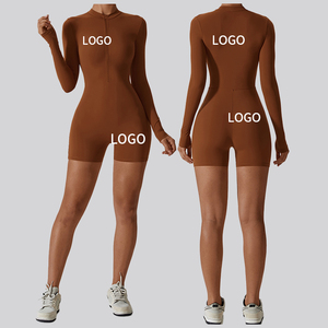 จั๊มสูทแขนกุดผ้าสแปนเด็กซ์สำหรับผู้หญิงจั๊มสูทระบายอากาศได้ดีทำจากผ้าฝ้ายออกแบบได้ตามต้องการ - Product Image 4