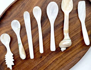 Cuchara de nácar hecha a mano de alta calidad, perfecta para caviar de comedor fino y restaurantes de lujo, pedido a granel disponible - Product Image 2