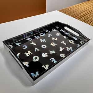 Luxury Vietnam <b>Lacquerware</b> Tray VietnamCrafts Folk Art Eco-Friendly Elegant for Dining Room Living Space with Competitive Price - Product Image 2